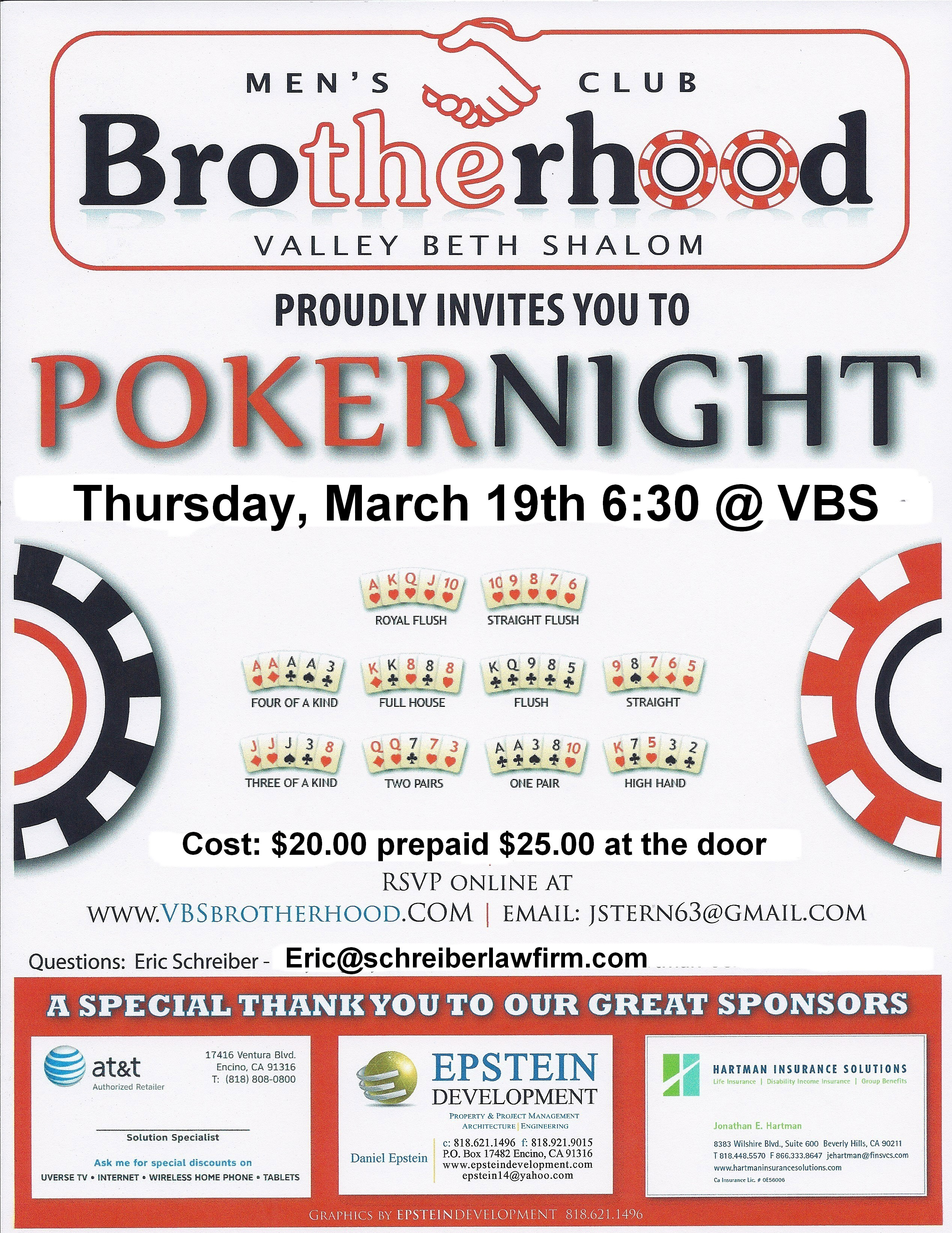 Poker March 19th 2015